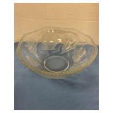 Decorative glass w/ shells 11ï¿½ bowl