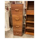Wood 4 drawer file cabinet