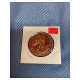 Walking Liberty Copper Bullion Round