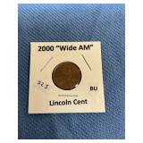 2000  ï¿½Wide AMï¿½ (BU) Lincoln Cent