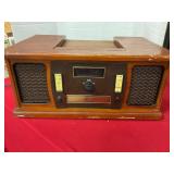 Innovative tech vintage style entertainment center