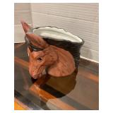 Horse head planter