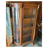 Curio cabinet with key