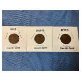 1919 P,D & S Set -Lincoln Cent