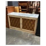 Marble top cabinet