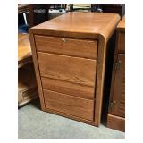 Wooden filing cabinet (no key)