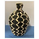 Jute rope wrapped vase 11ï¿½tall