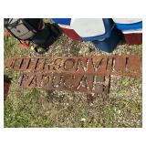 Jeffersonville/paducah metal sign