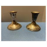 Weighted Sterling Silver candle stick holders