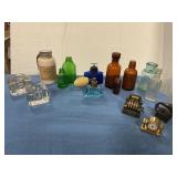 Vintage bottles and collectibles