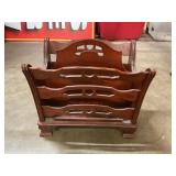 Wooden magazine rack