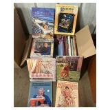 Large box of sewing books