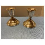 Weighted Sterling Silver candle stick holders