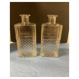 I. W. Harper glass decanters