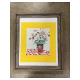 Floral bouquet framed signed & numbered art print