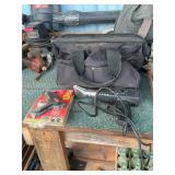Heat gun with glue gun