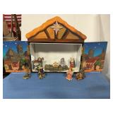 Nativity Set in wooden box