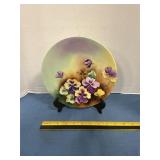 Decorator flower plate with stand