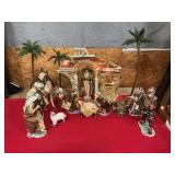 Members Mark porcelain & fabric nativity scene