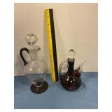 Vintage oil & vinegar bottles