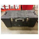 Plastic storage box with locks