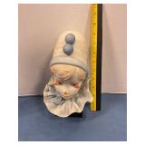 Funny face porcelain clown