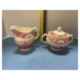 Royal Swan sugar & creamer set