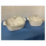 Corning Ware  casserole dishes w/ lids