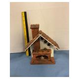 Brick fireplace decoration