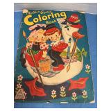 Vintage Mother Goose coloring book copyright 1943