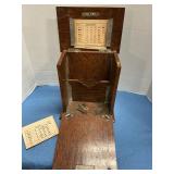 Antique desktop stationary box w/ key