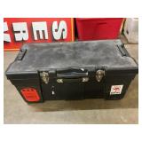 Plastic storage box with locks