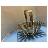 Silver plate serving basket
