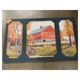 Vintage Coca-Cola 3 piece picture set