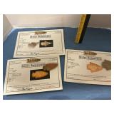 Artifact Arrowheads with Authentication cards