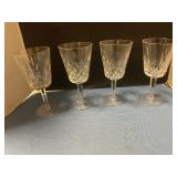 4 Waterford Crystal goblets