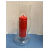 Glass Candle Holder 13ï¿½ tall