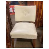 Leather like accent chair