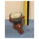 Ceramic horse planter