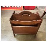 Wooden magazine rack