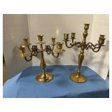 Brass Candelabras