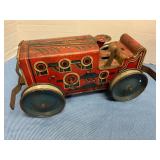Vintage wind up toy tractor Louis Marx & Co.