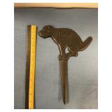 Cast Iron No Pooping Dog Stake