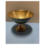 Sterling silver on bronze candy dish bowl