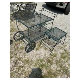 Outdoor cart and table