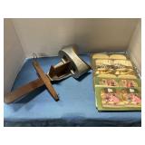 Antique Sun Sculpture Stereoscope w/ cards