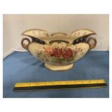 Hand painted porcelain centerpiece bowl