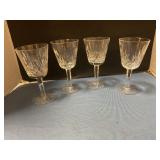 4 Waterford Crystal 10oz goblets