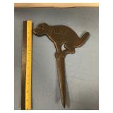 Cast Iron No Pooping Dog Yard Stake