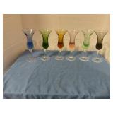 Cordial glasses multicolored
